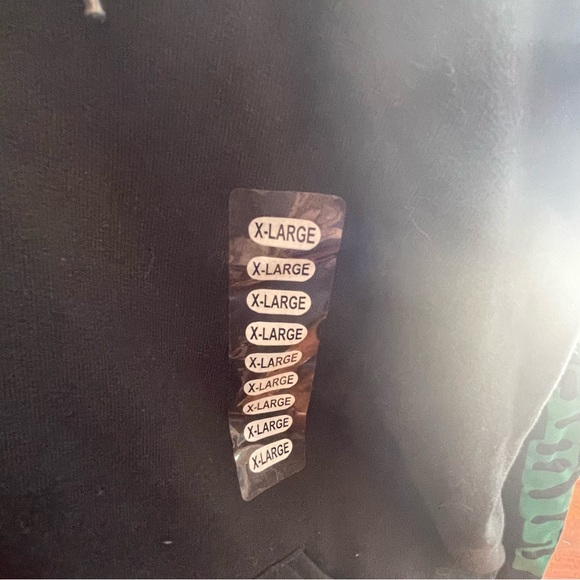 Black Hoodie with Green Graphic - Picture 6 of 8